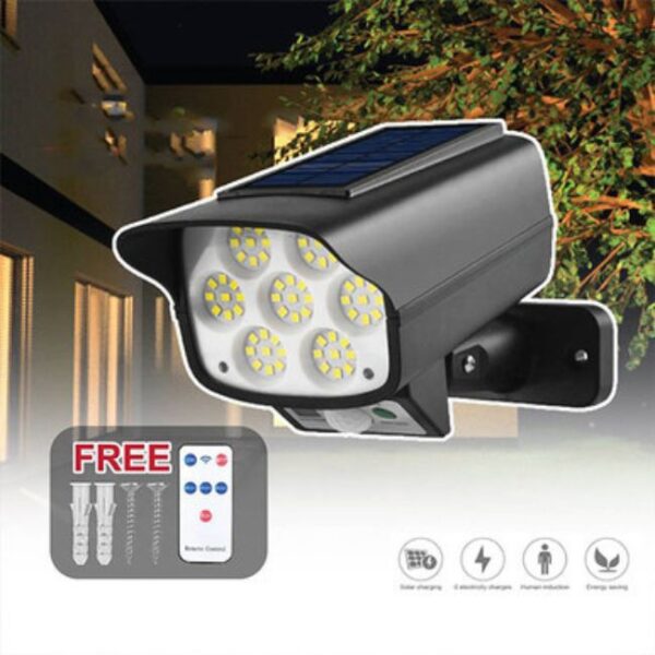 Solar Security Dummy Camera Light With Remote