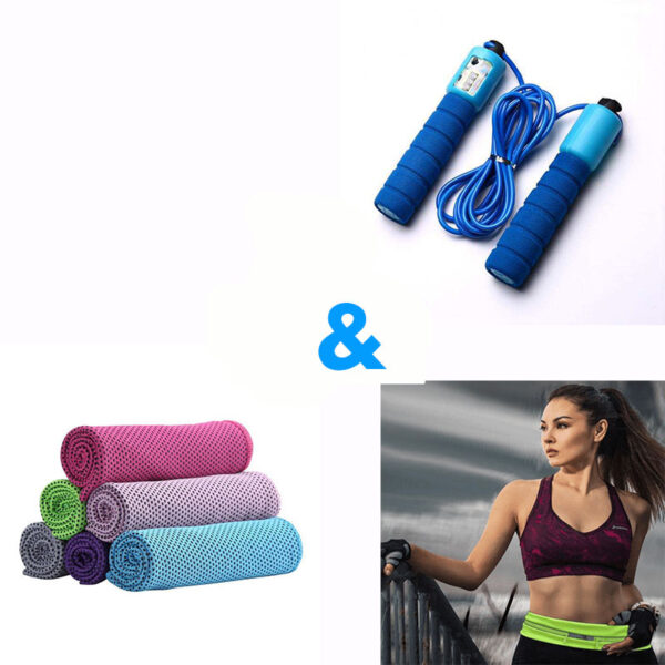 Waterproof Sports Pocket Plus Jump Rope Plus Quick Dry Towel - Image 5