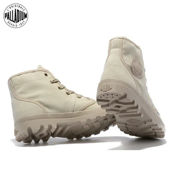 PALLADIUM Men Breathable Casual Sneakers Canvas Walking Shoes Lace Up Flush Boots Size High Top Outdoor Shoes Martin Mens Boots - Image 2