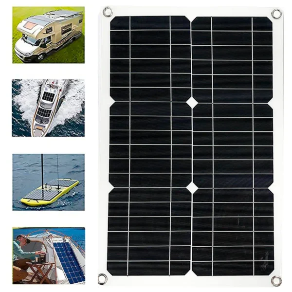 40W-1200W Solar Panel 18V Solar Panel USB Charger Port with Solar Charge ControllerSolar Battery Charger Outdoor Camping - Image 2