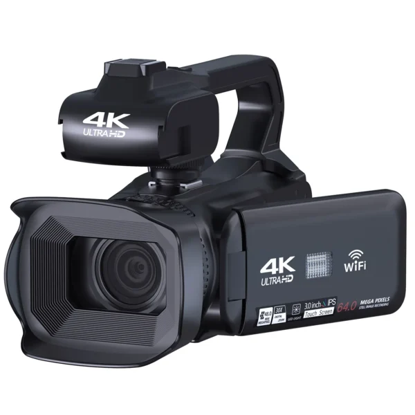 4.0"Touch Screen Digital Video Camera YouTube Camcorder 4K Ultra HD camera 64MP Streaming Camera - Image 4