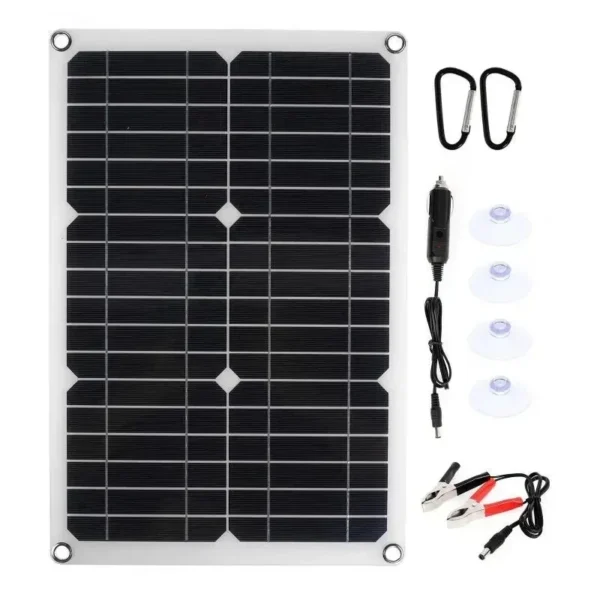 40W-1200W Solar Panel 18V Solar Panel USB Charger Port with Solar Charge ControllerSolar Battery Charger Outdoor Camping - Image 4