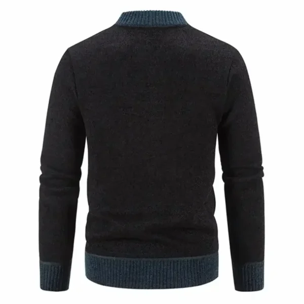 Mens Cardigan Sweater 2024 Autumn Winter Thick Warm Zipper Slim Fit Knitted Jacket Male Fleece Sweater Coat Jacket Men Clothing - Image 5