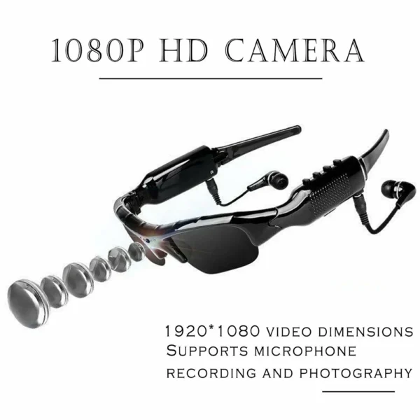 HD 1080P Glasses Camera Polarized Lens Sports Sunglasses Video Recorder Camcorder Security Mini Driving DVR DV Action Camera - Image 4