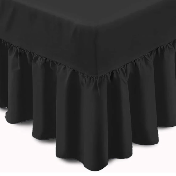 Royal Black Bed Skirt