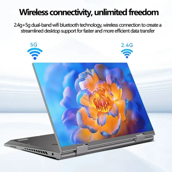 10.9 Inch Mini Laptop Intel N95 YOGA Touchscreens 16GB DDR5 2TB SSD HD Camera Backlit Keyboard 360° Fold Protable Tablet Laptop - Image 2