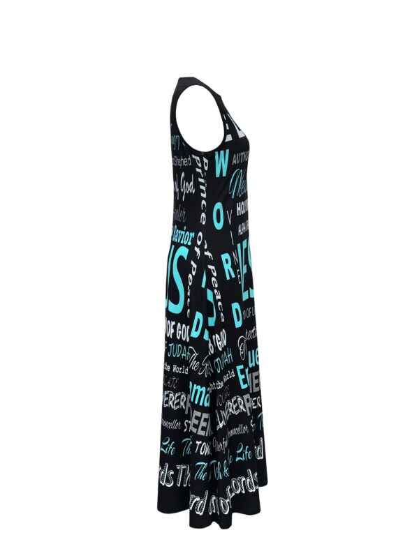 Print Dress for Women - Spring/Summer Collection, Stretchy Polyester & Elastane Blend, Machine Washable - Image 5