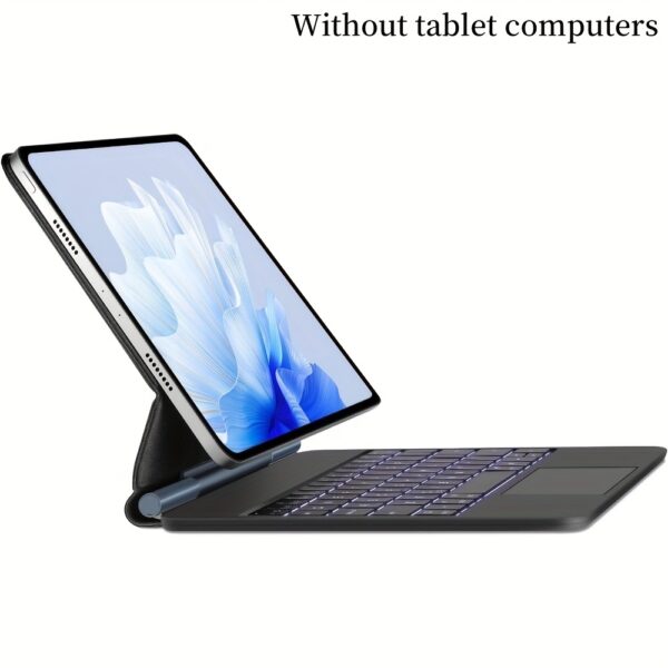 For iPad Air 27.94 cm M2 2024 Keyboard Case with Magic Keyboard, Multi-Touch Trackpad, Faux Leather, Wireless, Type-C Charging, 680.39g - Compatible with iPad Pro 27.94 cm (4th/3rd/2nd/1st) & for iPad Air 27.69 cm (5th/4th) - Image 9