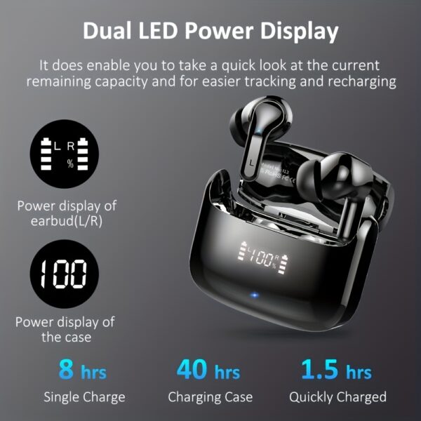 Wireless Earbuds LIFEBEE, In-Ear Headphones, Sports Headphone Touch Control In-Ear Headset with Microphone - Image 5