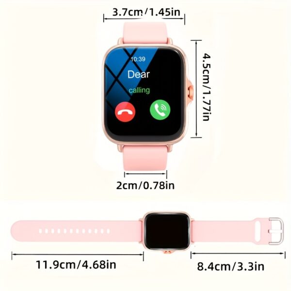 Smart Watch, Wireless Call/Dial, Multi-Sport Mode, Incoming Call Alert & Rejection, SMS Alert, Message Alert Viewing, Multiple APP Alerts, Suitable for Men & Women, Sports Watch - Image 2